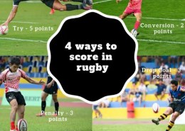 How many points is a conversation kick worth in a game of rugby?
