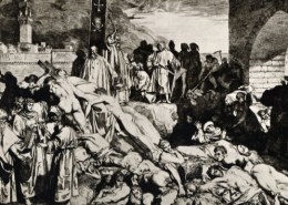 In what year is the Bubonic Plague believed to have started in Europe and Asia?