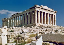Which Greek goddess was the Parthenon dedicated to?