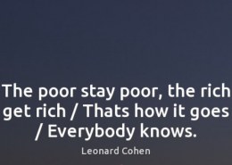 Why the poor stay poor and the rich stay rich?