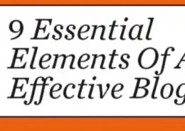 What are the three 3 essential elements of blogging?