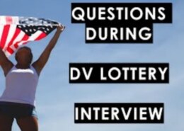 What kind of questions will I be asked during a USA lottery interview?